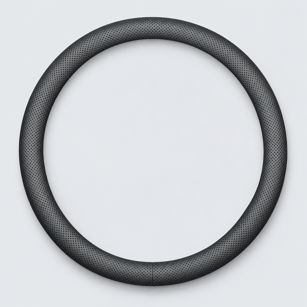 O-Shape Full-Hole Steering Wheel Cover (37-38cm)