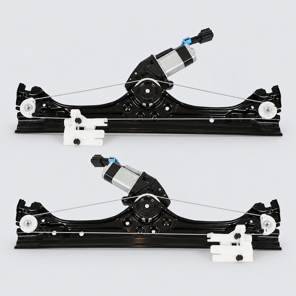 Front Right Power Window Regulator with Motor compatible with Fiat 500