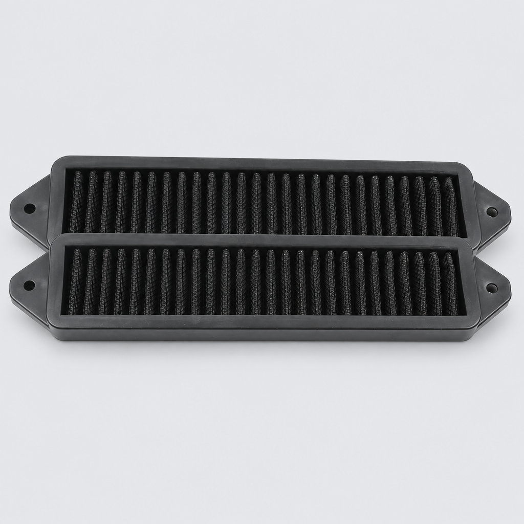 Low Profile Engine Bay Cowl Filter Set compatible with BMW E90 E92 E82 X1 E84