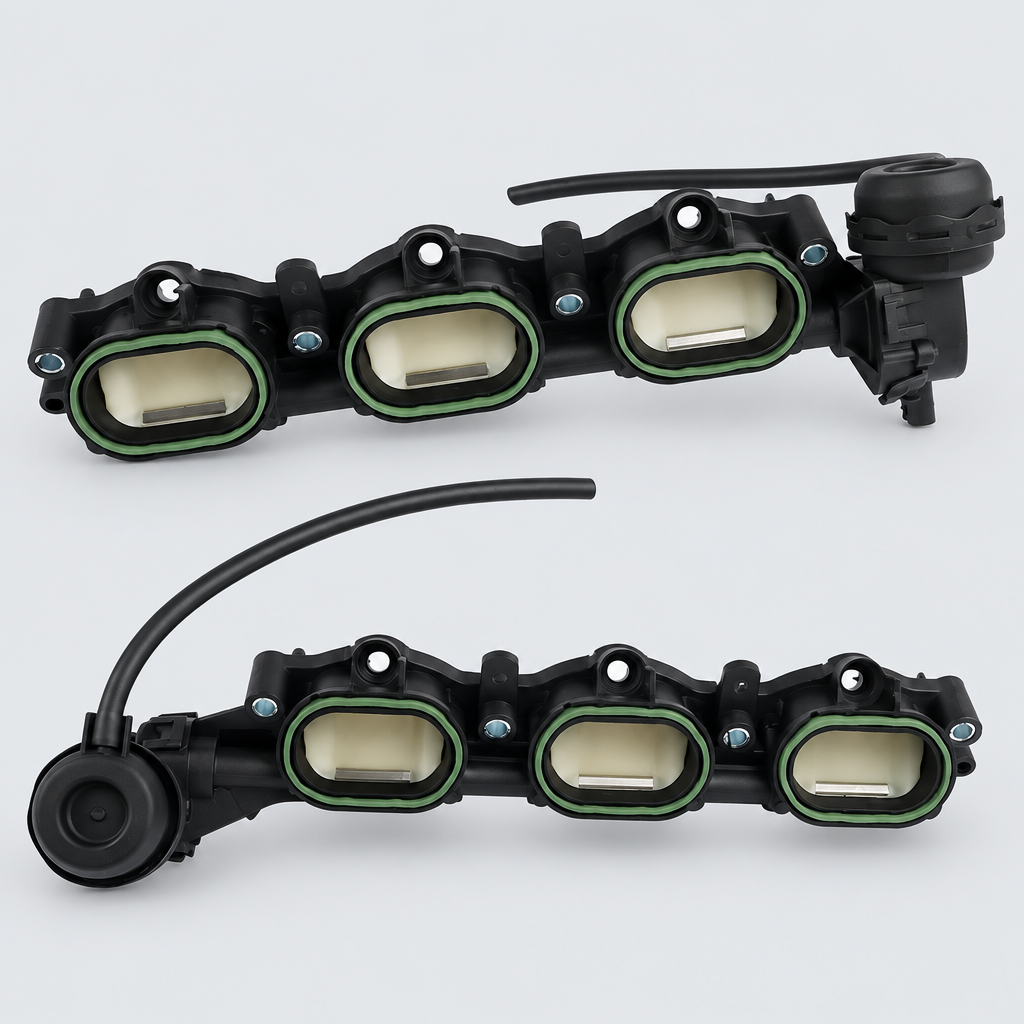 Left + Right Intake Manifold compatible with Audi A6 A7 A8 Q7 3.0L V6