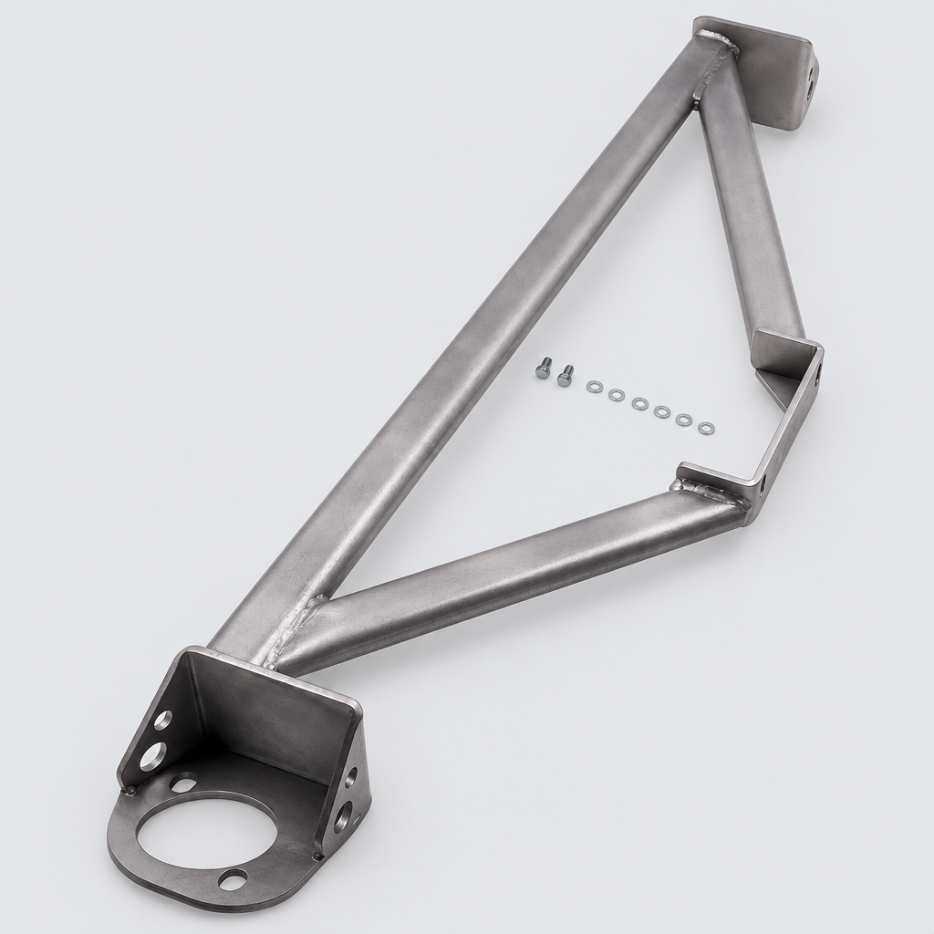 Front Upper Strut Bar Brace compatible with Honda Civic, Integra DC2, and CRX Del Sol