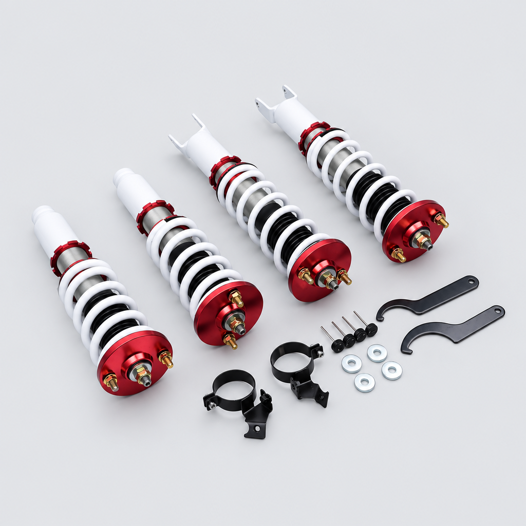 Shock Suspension Absorber Struts Coilovers Kit compatible with Honda Civic and CRX Del Sol - compatible with Honda Civic