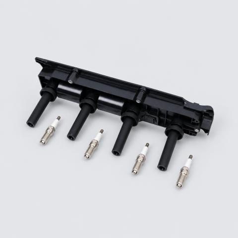 Ignition Coil & Spark Plugs compatible with Chevrolet Malibu, Cobalt, and HHR