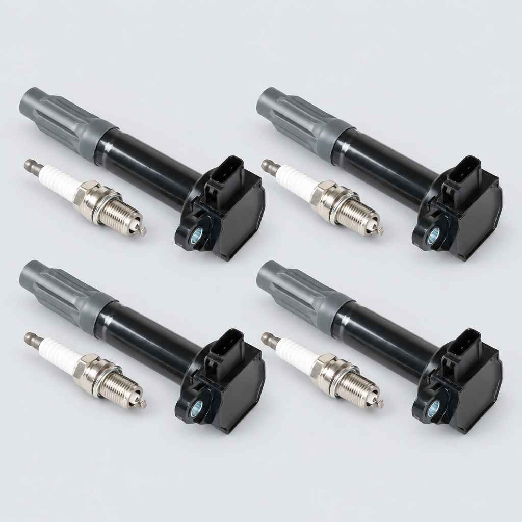Ignition Coil & Iridium Spark Plug Kit compatible with Subaru Legacy Outback 2.5L